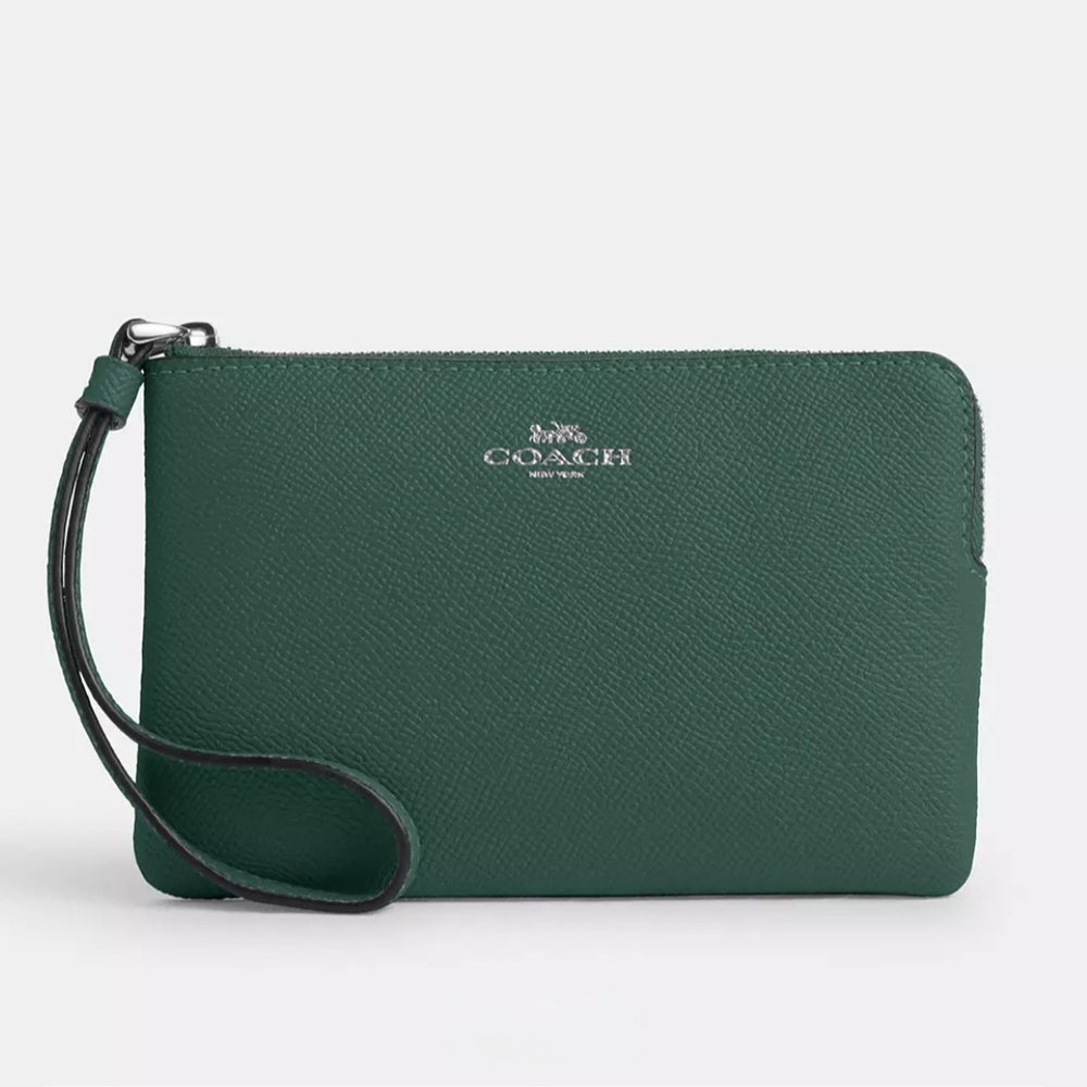 Coach Green Wristlet